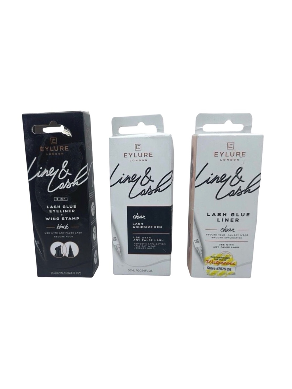 Eylure Line & Lash Adhesive Bundle - 3 Count